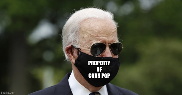 PROPERTY OF CORN POP | image tagged in politics | made w/ Imgflip meme maker