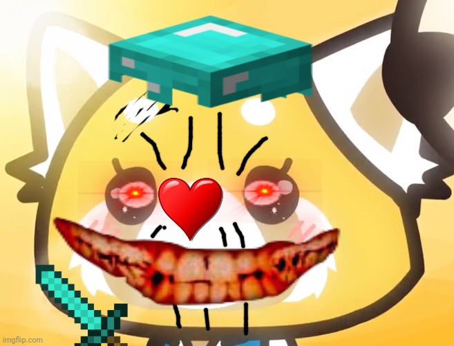 what have i done to retsuko | image tagged in cursed image | made w/ Imgflip meme maker
