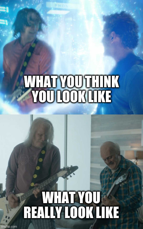 hipsters | WHAT YOU THINK YOU LOOK LIKE; WHAT YOU REALLY LOOK LIKE | image tagged in hipster,bill and ted,excellent | made w/ Imgflip meme maker