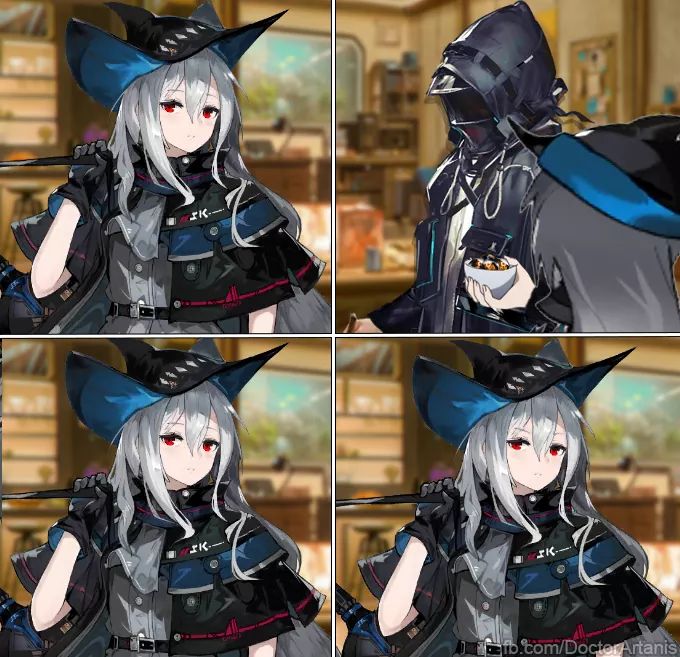 Frowning Skadi Blank Meme Template