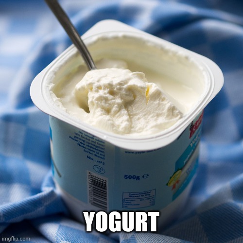 Yogurt | YOGURT | image tagged in yogurt | made w/ Imgflip meme maker