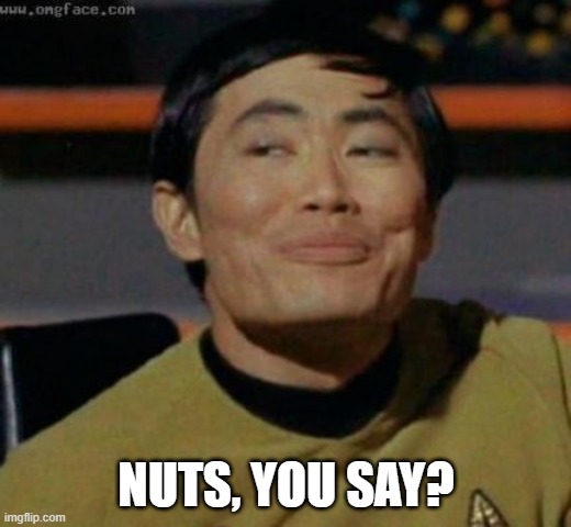 sulu | NUTS, YOU SAY? | image tagged in sulu | made w/ Imgflip meme maker