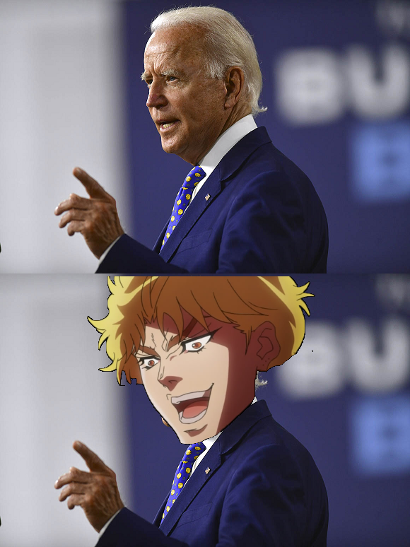 Dio Biden Blank Meme Template