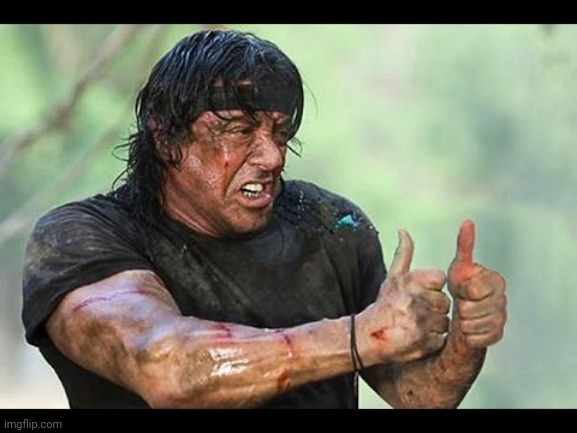 Stallone Thumps Up | image tagged in stallone thumps up | made w/ Imgflip meme maker