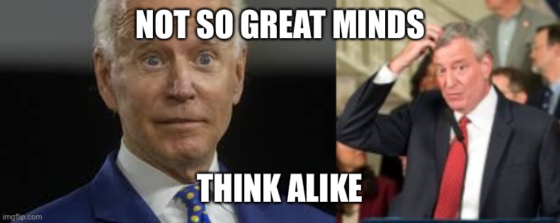 Not to decide is to decide to do Nothing. | NOT SO GREAT MINDS; THINK ALIKE | image tagged in really,biden,mayor,pandemic,losers | made w/ Imgflip meme maker