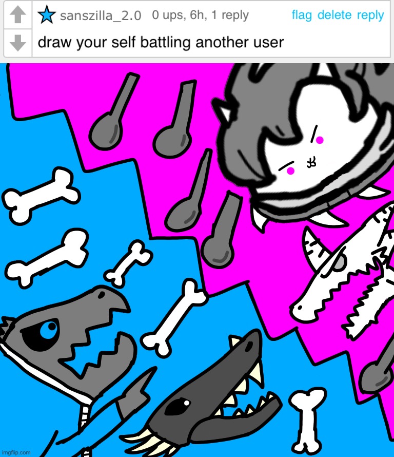 Battle of the bad times (requested by Sanszilla_2.0) | image tagged in memes,funny,undertale,drawings,bad time,request | made w/ Imgflip meme maker
