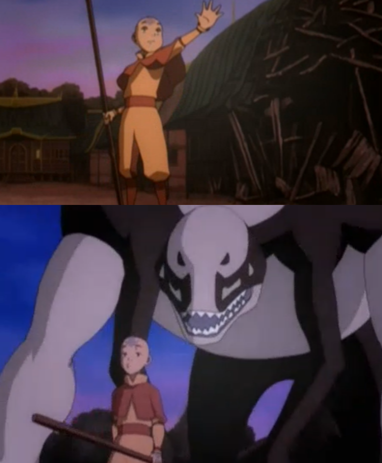 Hei Bei and Aang Blank Meme Template