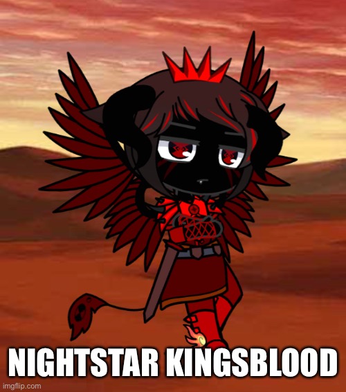 From: Kingsblood | Found at: Palace, dark forest, around the kingdom | NIGHTSTAR KINGSBLOOD | made w/ Imgflip meme maker