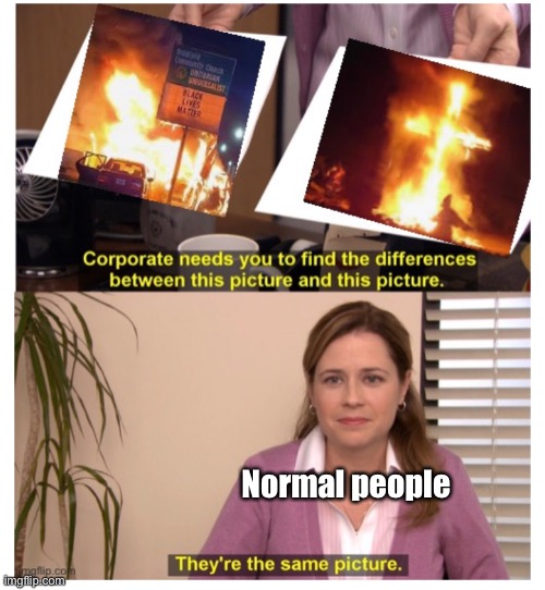 Some people won’t get this | Normal people | image tagged in politics,protest,they're the same picture,hypocrisy | made w/ Imgflip meme maker