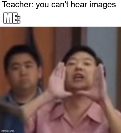 senor chang | Teacher: you can't hear images; ME: | image tagged in meme,memes,funny memes,funny,ha gayyy,ha gay | made w/ Imgflip meme maker