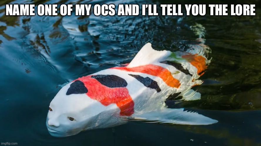 NAME ONE OF MY OCS AND I’LL TELL YOU THE LORE | made w/ Imgflip meme maker