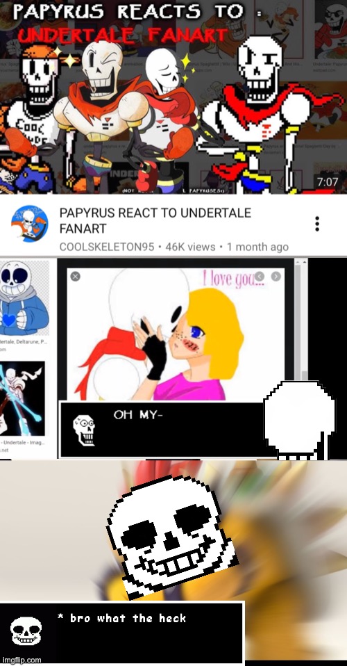 The Great Papyrus React To Noo Don T Imgflip