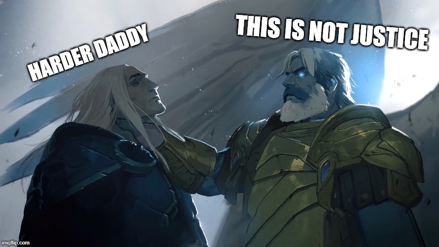 THIS IS NOT JUSTICE; HARDER DADDY | made w/ Imgflip meme maker