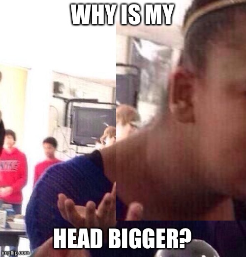 Srsly why? | WHY IS MY; HEAD BIGGER? | image tagged in black girl wat,memes,funny,big head,long neck,oh wow are you actually reading these tags | made w/ Imgflip meme maker
