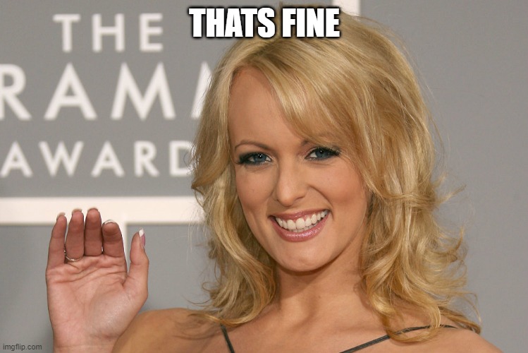 Stormy Daniels | THATS FINE | image tagged in stormy daniels | made w/ Imgflip meme maker