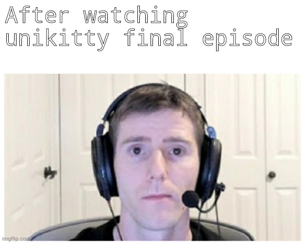 Unikitty got cancelled | After watching unikitty final episode | image tagged in sad linus,unikitty,finals,episode | made w/ Imgflip meme maker