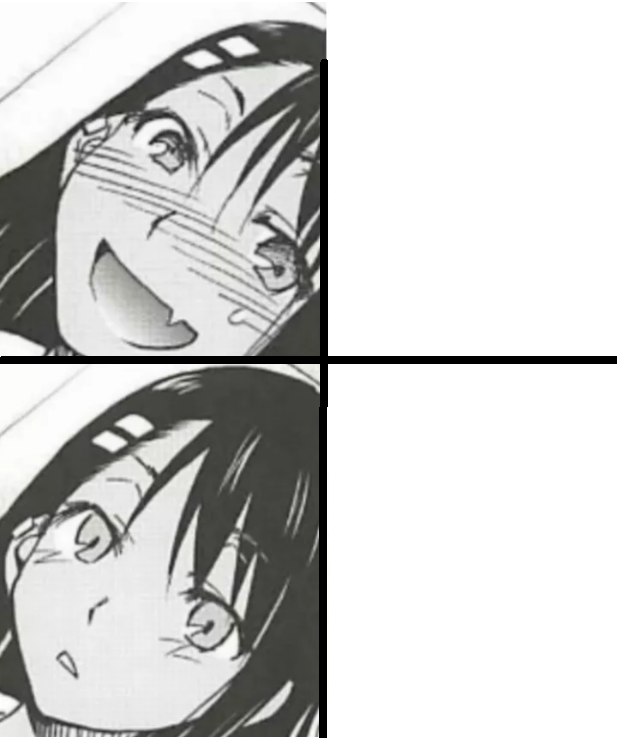 High Quality Anime gurl Blank Meme Template