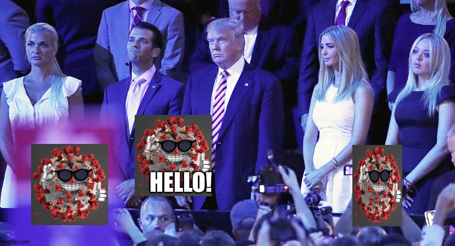 Trump RNC | HELLO! | image tagged in trump rnc | made w/ Imgflip meme maker