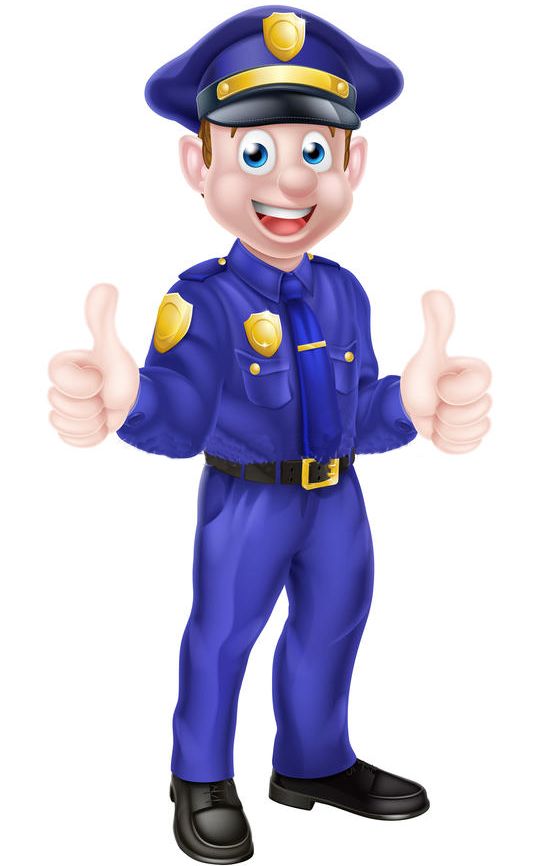 High Quality cop thumbs up Blank Meme Template