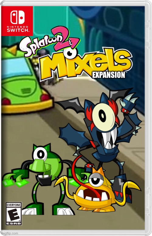 Splatoon 2:Mixels Expansion | EXPANSION | image tagged in splatoon 2,splatoon,mixels,fake switch games,memes | made w/ Imgflip meme maker