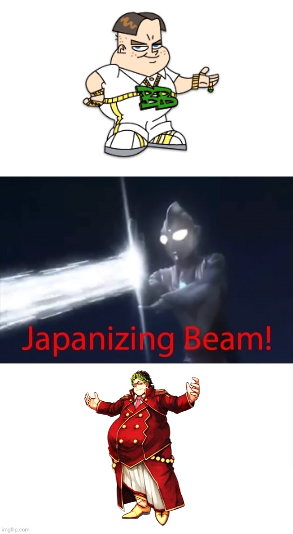 Bling-Bling Boy IS Caesar | image tagged in japanizing beam,fate/grand order,johnny test,bling bling boy,julius caesar,anime | made w/ Imgflip meme maker