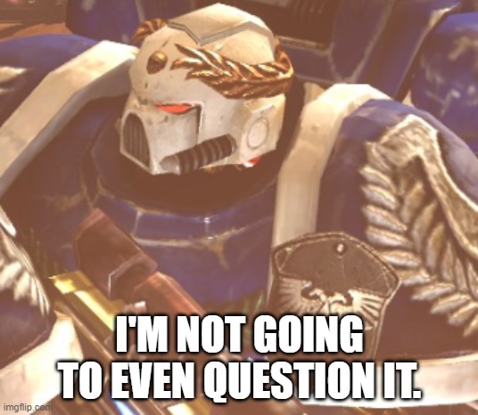 What? | I'M NOT GOING TO EVEN QUESTION IT. | image tagged in what | made w/ Imgflip meme maker