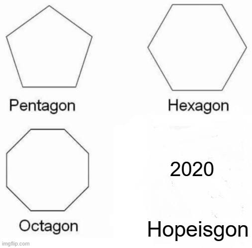 There are no sides. | 2020; Hopeisgon | image tagged in memes,pentagon hexagon octagon,2020 sucks | made w/ Imgflip meme maker