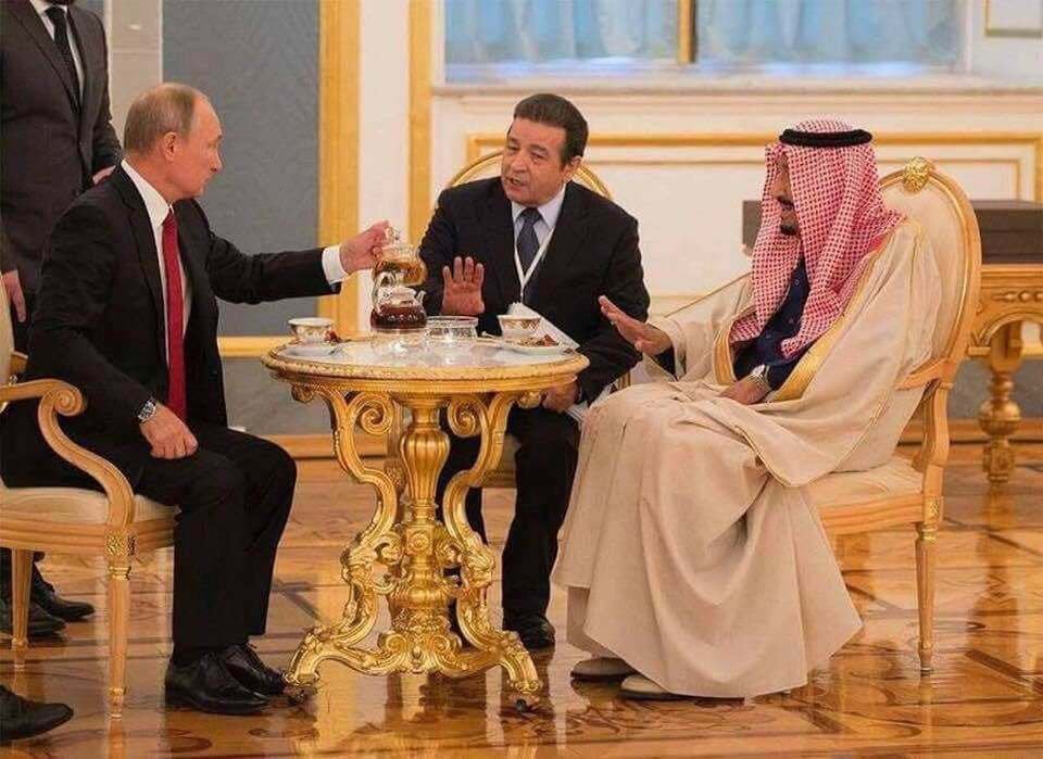 Putin tea Blank Meme Template