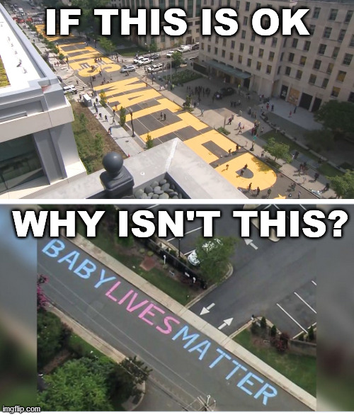 If you allow one you need to allow them all. I thought we learned this with Christmas celebrations. | IF THIS IS OK; WHY ISN'T THIS? | image tagged in blm,babies,protest,but why | made w/ Imgflip meme maker