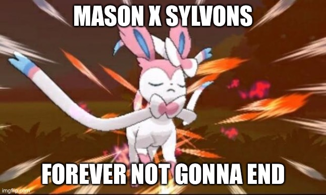 forever | MASON X SYLVONS; FOREVER NOT GONNA END | image tagged in mason x sylvons | made w/ Imgflip meme maker