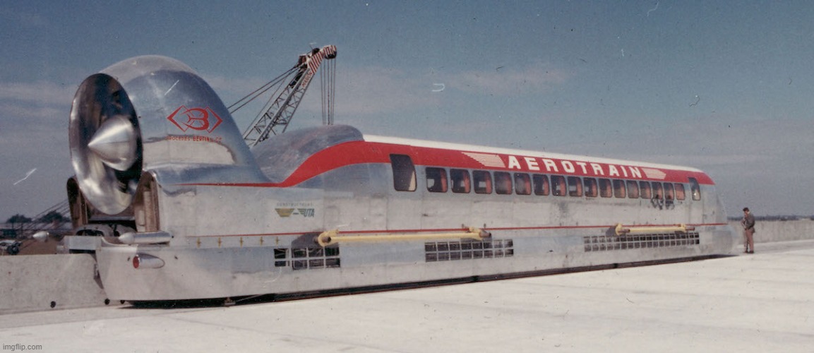 The Concept Hovertrain that Never Was | image tagged in hovertrain,never was | made w/ Imgflip meme maker