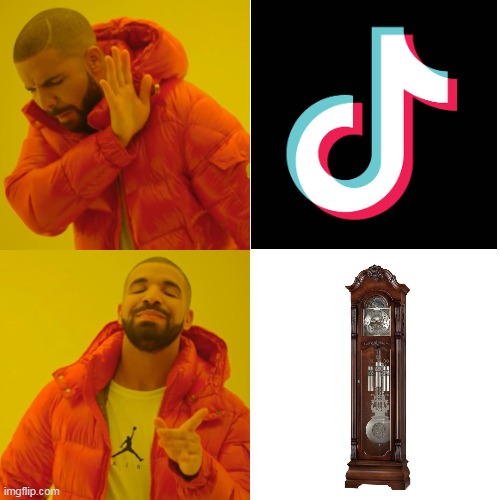 tik tok tik tok | image tagged in memes,drake hotline bling | made w/ Imgflip meme maker