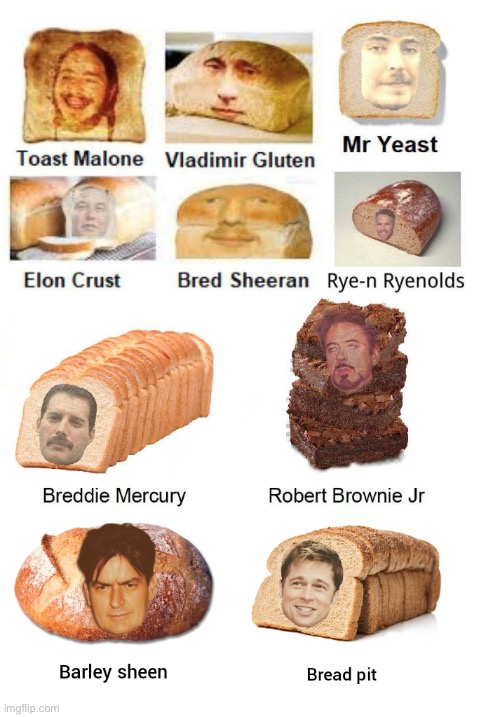 all the horsemen of read | image tagged in bread | made w/ Imgflip meme maker