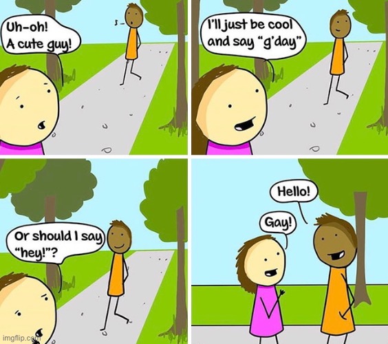 Boy Meets Girl | image tagged in funny,comics/cartoons | made w/ Imgflip meme maker