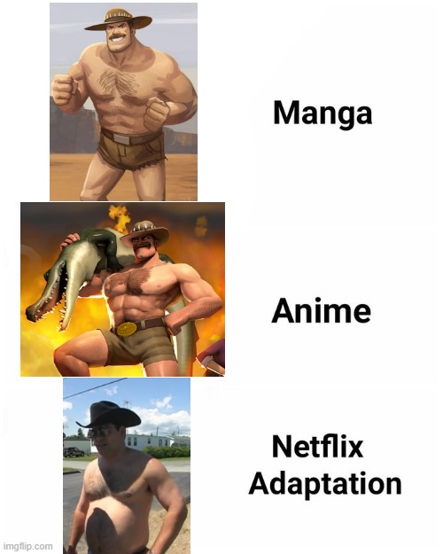 Saxton Hale Adaptation | image tagged in memes,video games,team fortress 2 | made w/ Imgflip meme maker