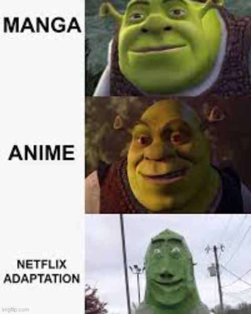 netflix in a nut shell | image tagged in netflix,shrek,shrek sexy face | made w/ Imgflip meme maker