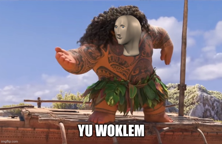 you're welcome without subs | YU WOKLEM | image tagged in you're welcome without subs | made w/ Imgflip meme maker