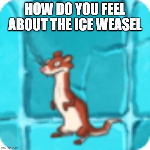 I think it's rodent | HOW DO YOU FEEL ABOUT THE ICE WEASEL | image tagged in ice weasel | made w/ Imgflip meme maker