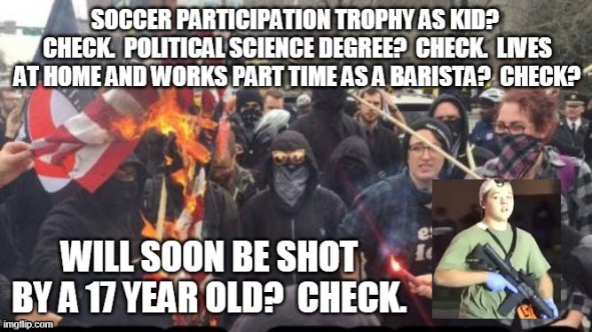 Your kid brother may not be following your footsteps. | image tagged in memes,antifa,black lives matter | made w/ Imgflip meme maker