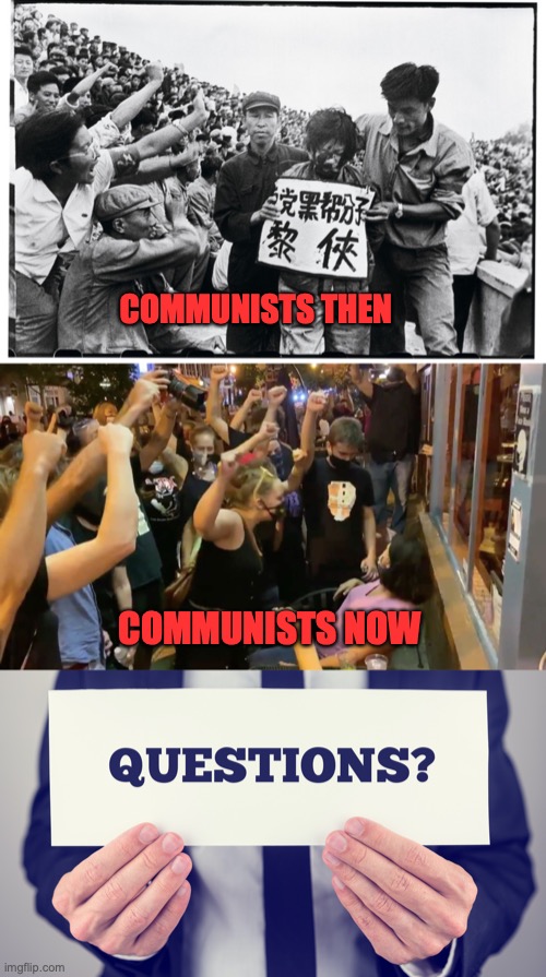 how many have died for communism? | COMMUNISTS THEN; COMMUNISTS NOW | image tagged in democratic party,socialism,bad idea | made w/ Imgflip meme maker