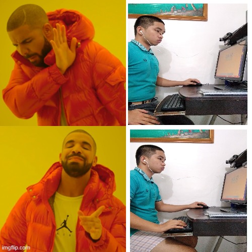 new normal | image tagged in memes,drake hotline bling | made w/ Imgflip meme maker