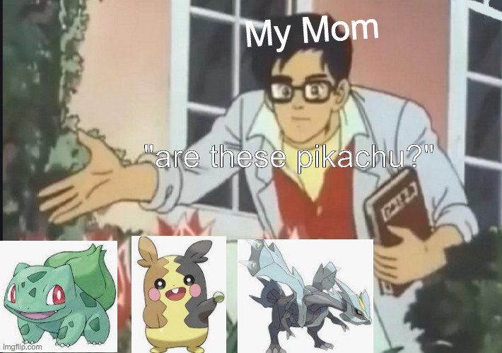 Ah yes, we have 151 different Pikachus | My Mom; "are these pikachu?" | image tagged in pokemon,jgvcfgtxdgrs,fxgdghnmlkui | made w/ Imgflip meme maker