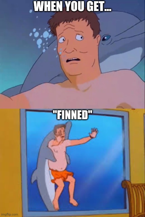 WHEN YOU GET... "FINNED" | made w/ Imgflip meme maker
