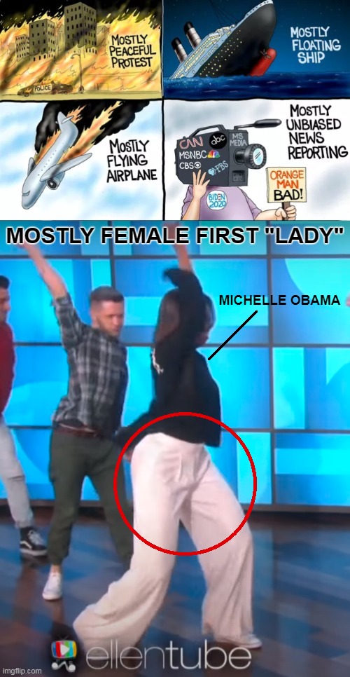 Wahmen? Or No? |  MOSTLY FEMALE FIRST "LADY"; MICHELLE OBAMA | image tagged in memes,funny,funny memes,michelle obama,politics,political | made w/ Imgflip meme maker