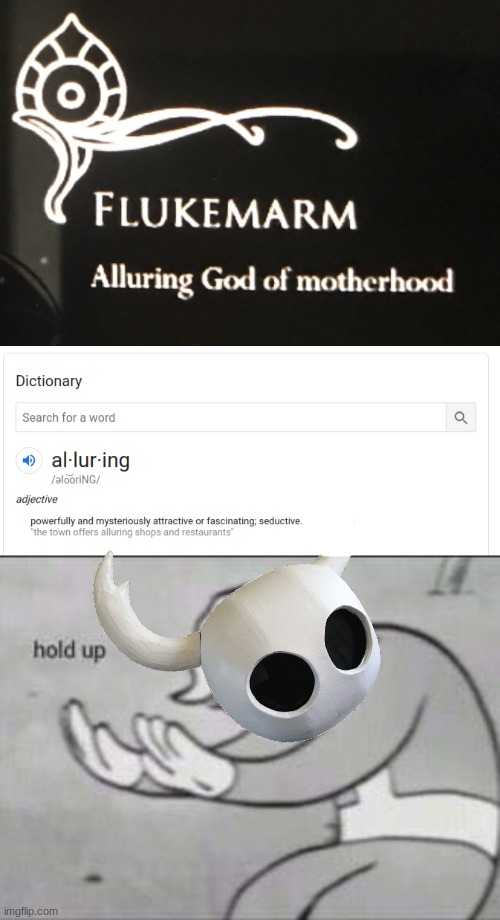 image tagged in fallout hold up,hollow knight | made w/ Imgflip meme maker