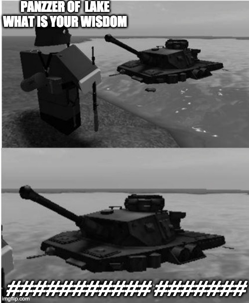 Panzer In Lake Roblox Imgflip - roblox panzer tank