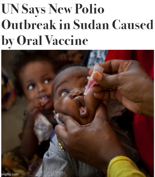 UN admits vaccine causes polio | image tagged in vaccine,polio,anti-vaxx | made w/ Imgflip meme maker