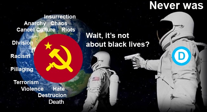 Death | image tagged in always has been,blm,communism | made w/ Imgflip meme maker