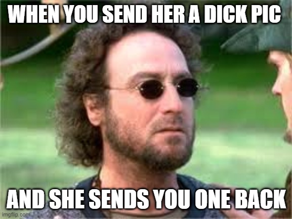 Blinkin | WHEN YOU SEND HER A DICK PIC; AND SHE SENDS YOU ONE BACK | image tagged in blinkin | made w/ Imgflip meme maker