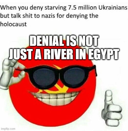 DENIAL is not just a river in Egypt | DENIAL IS NOT JUST A RIVER IN EGYPT | image tagged in two sides of the same coin | made w/ Imgflip meme maker